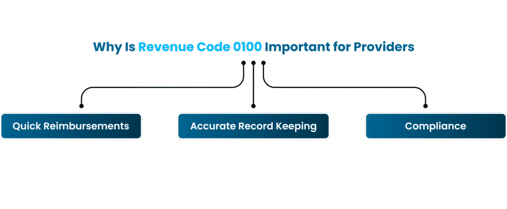 Why is revenue code 0100 important for providers