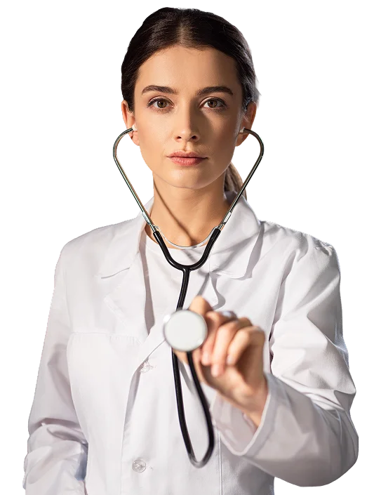 focused woman doctor holding stethoscope device in 2026 03 11 03 20 49 utc 1
